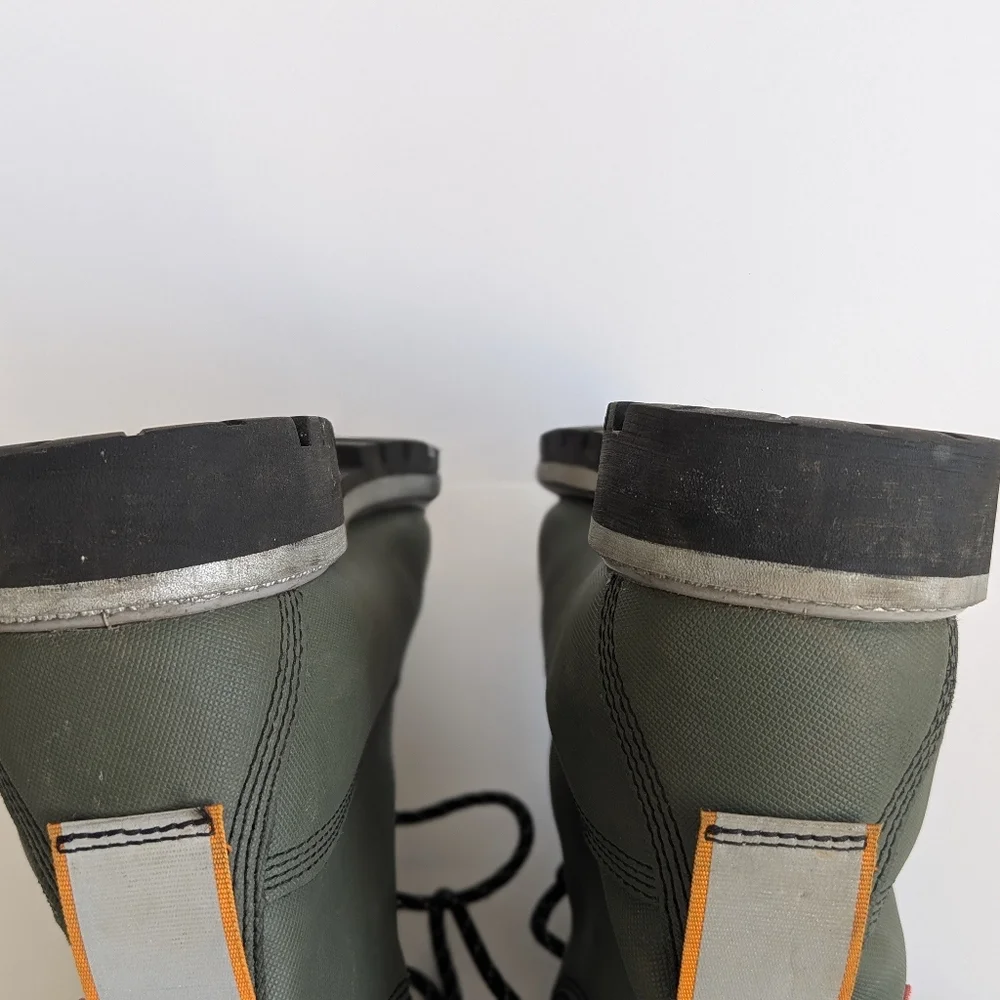 Timberland 6-Inch Helcor Leather Waterproof Boot Olive Green Men's sz 8 - Picture 11 of 12
